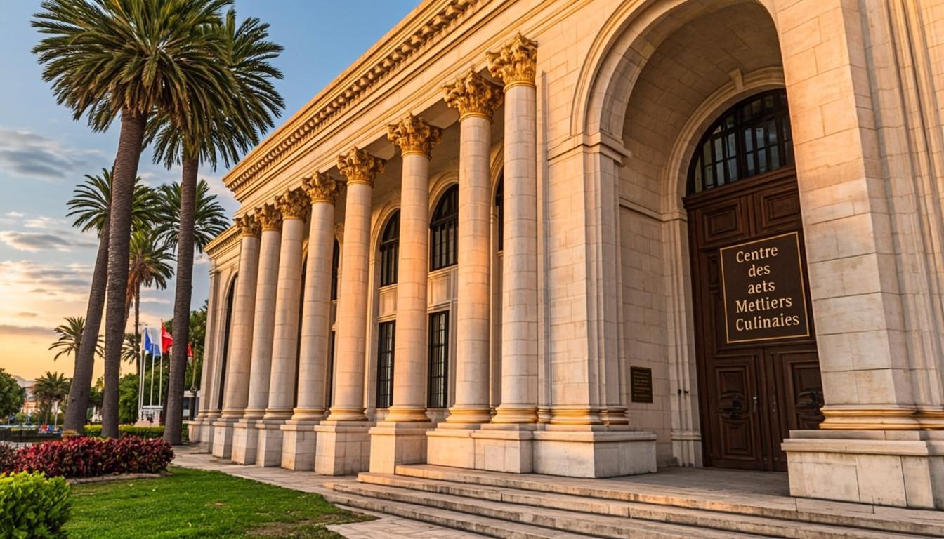 Façade du Centre des Arts et Métiers Culinaires à Ndiamsyl Mody